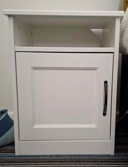 Photo of free White Bedside Cabinet. (Reydon IP18) #1