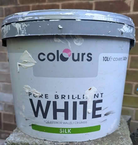 Photo of free COLOURS Pure Brilliant White Silk Emulsion Paint (Gleadless S14) #1