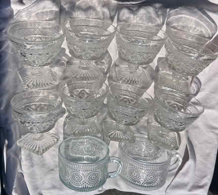 Photo of free 8 glass dessert bowls and 2 glass mugs (Brecon LD3) #1