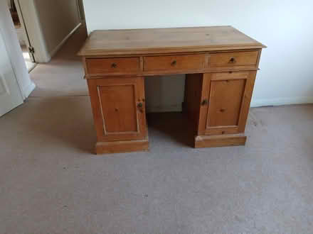Photo of free A vintage pine desk (Crowborough Warren TN6) #3