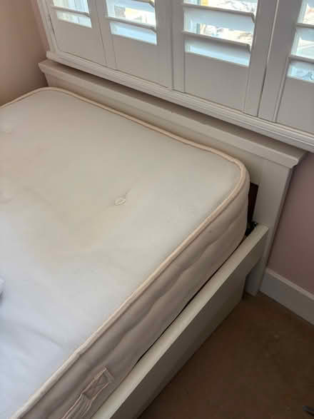 Photo of free White wood framed bed - single (Kingston Gate KT2) #2