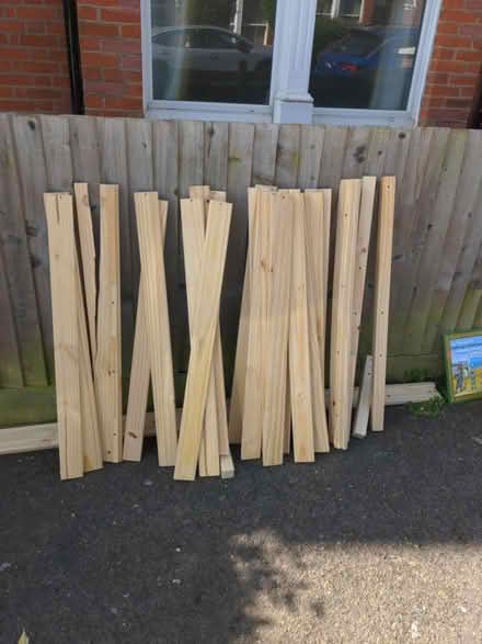 Photo of free Old bed frame pieces (Honor oak) #1