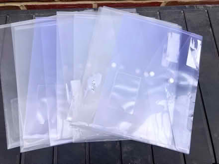 Photo of free Clear plastic wallets with pop closing (Theale RG7) #1