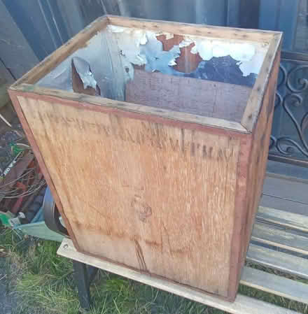 Photo of free wooden box, c. 45 cm tall (Romsey Ward CB1) #1