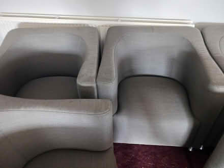 Photo of free 8 x Grey Bucket chairs (Heavy) (Iver SL0) #2