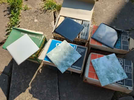 Photo of free Boxes of vintage tiles (Worcester WR2) #1