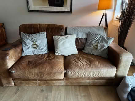 Photo of free Leather 3 Seater leather sofa (Pinkneys Green, SL6) #2