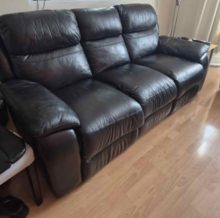 Photo of free 3 seater & 2 seater recliner sofa (Ilford) #3