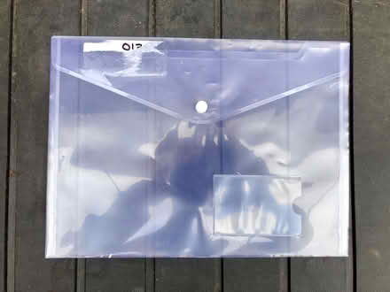 Photo of free Clear plastic wallets with pop closing (Theale RG7) #2