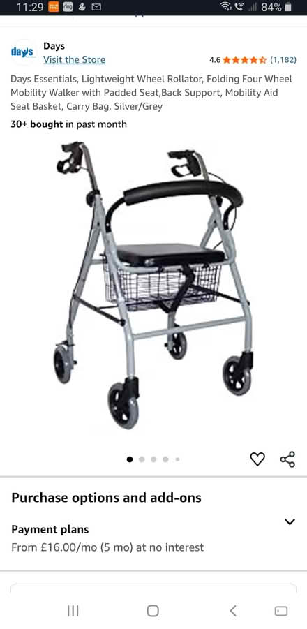 Photo of free Rollator (Rothley) #4