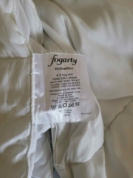Photo of free King-sized Duvets (Bedlington NE22) #2