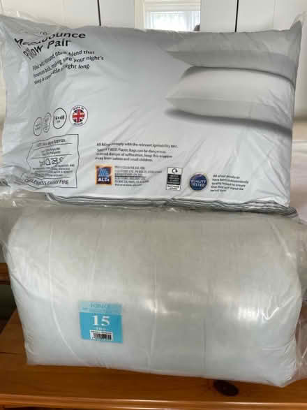 Photo of free Pillows & King Size Duvet (PO22 8HT) #1