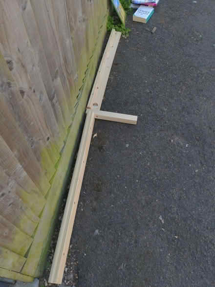Photo of free Old bed frame pieces (Honor oak) #2