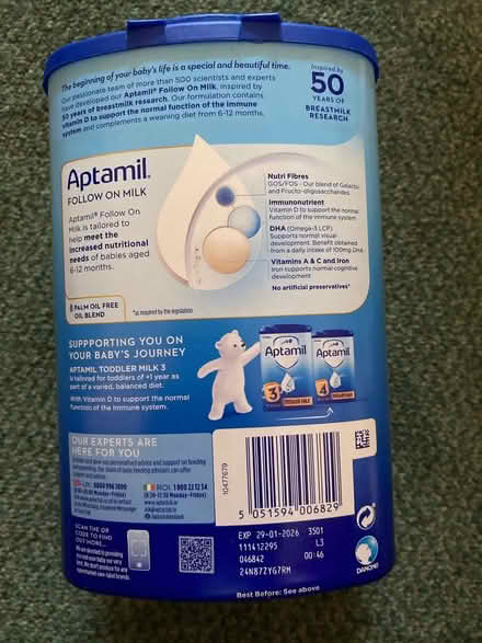 Photo of free Nutricia Aptamil Baby Feed (“Gorebridge EH23”) #4