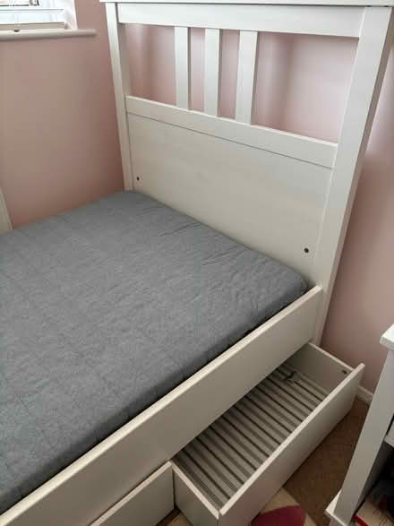 Photo of free IKEA HEMNES Single Bed and mattress (CT9) #1