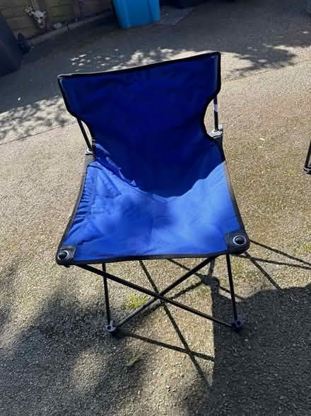Photo of free Blue Canping/Fishing chair 1990s (Branksome Dorset BH12) #2