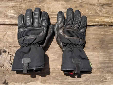 Photo of free Basic used motorcycle gloves, large (TA1) #1