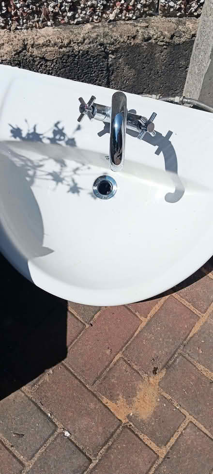 Photo of free Bathroom sink and plinth (Hartwood Green PR7) #2