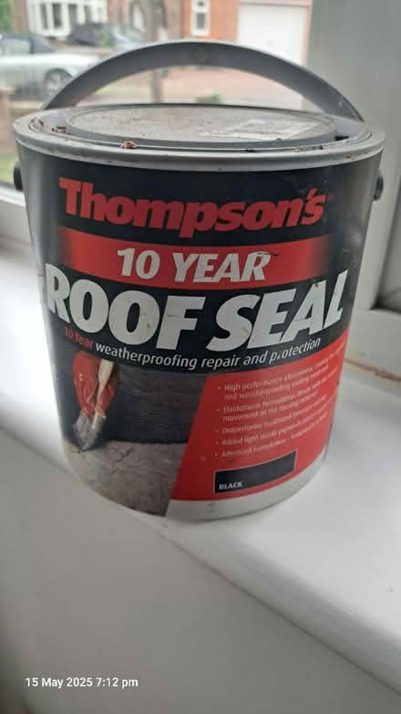 Photo of free Thompsons 10yr Black Roof Seal (Linslade, Leighton Buzzard LU7) #1