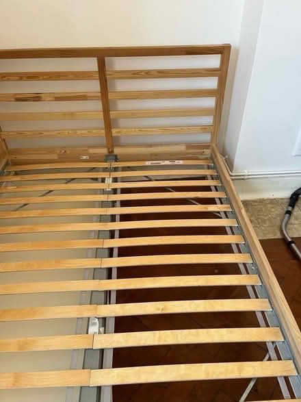 Photo of free IKEA TARVA double bed frame and slats (N16) #2