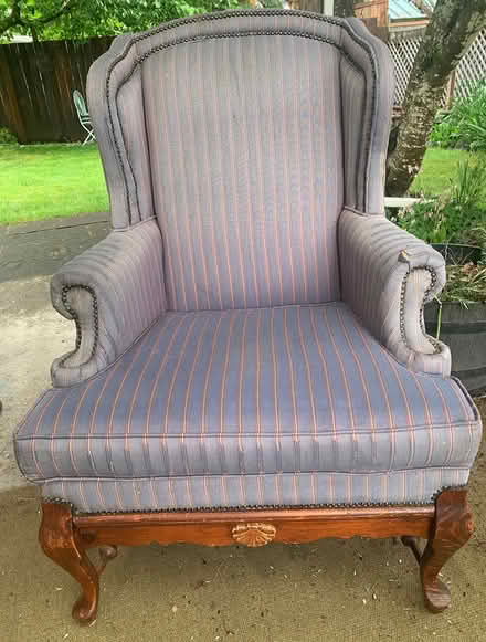 Photo of free Wingback Bassett Chair (Cherry Blossom Neighborhood) #1