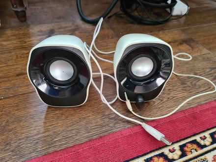 Photo of free Logitech Z120 computer speakers (Canary Wharf) #1