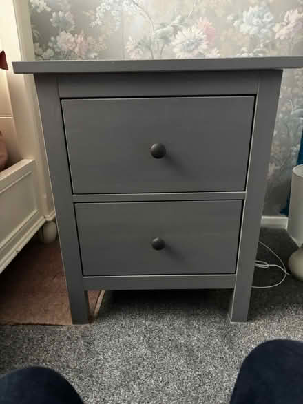 Photo of free 2x Grey IKEA Bedside Cabinets (CT9) #1