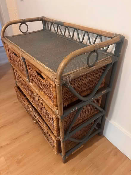 Photo of free Wicker Chest of Drawers (Walthamstow E17) #2