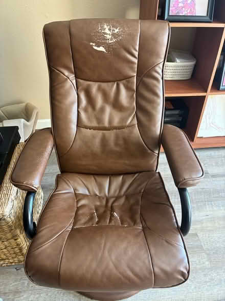 Photo of free Comfy recliner and foot rest (Pacifica) #1