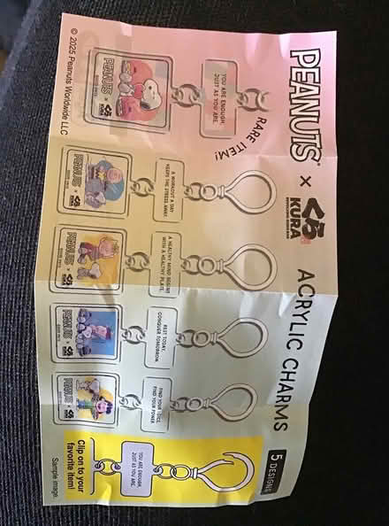Photo of free Gacha Prizes, Peanuts edition 2025 (Hesperian Blvd) #2