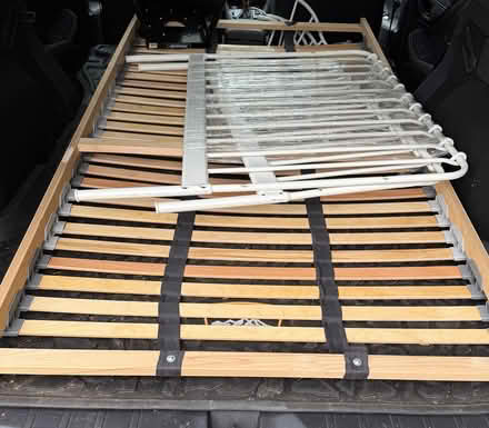 Photo of free Ikea Twin sized metal bed frame (Cully) #1