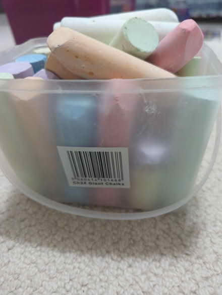 Photo of free Box of pavement chalks (Raynes Park SW20) #2