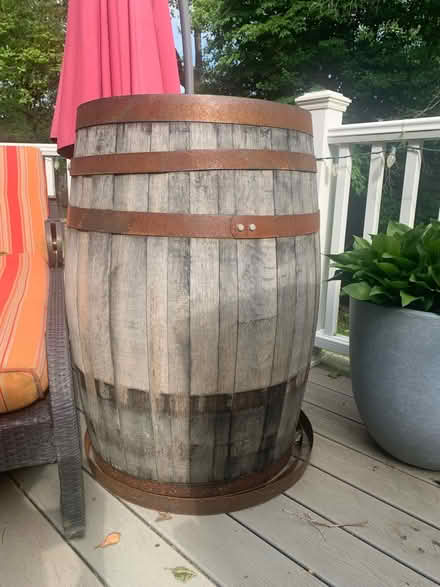 Photo of free Wood whiskey barrel (Silver spring) #1