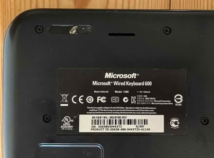 Photo of free Microsoft USB keyboard and mouse (North Ascot SL5) #3
