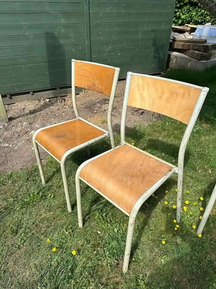 Photo of free Adult vintage school chairs (Salvington bn13) #2