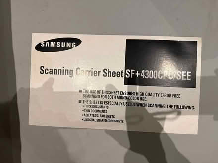 Photo of free Scanning sheet (Kennington) #1