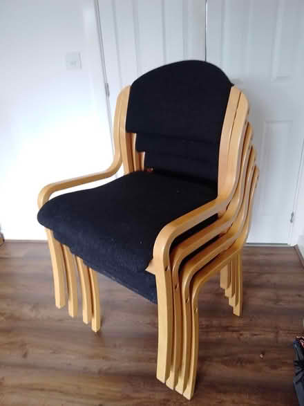 Photo of free 4 chairs (black (CV2) #1