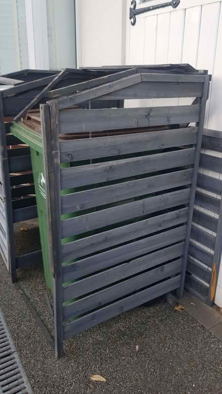 Photo of free Grey painted double wheelie bin store in need of TLC (Cheylesmore CV3) #1