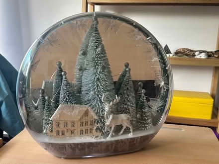 Photo of free Large snow globe style Xmas decoration (Whaddon GL52) #1