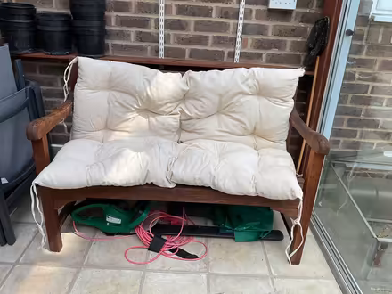 Photo of free Seat and back cushion for garden seat (Wallands Park BN7) #1