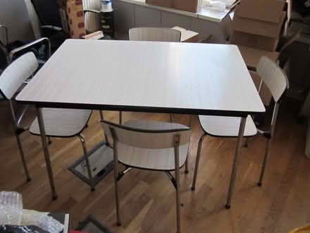 Photo of free Dining breakfast meeting table 4 chairs retro vintage (Canonbury N1) #1
