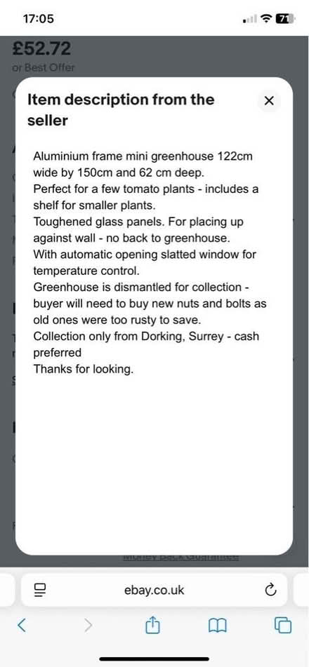 Photo of free Mini greenhouse (Hersham KT12) #2