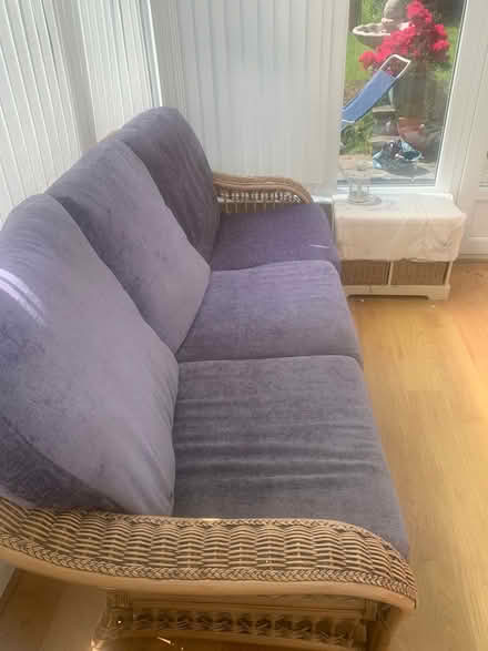 Photo of free 3seater cane settee (Cwmbran) #2