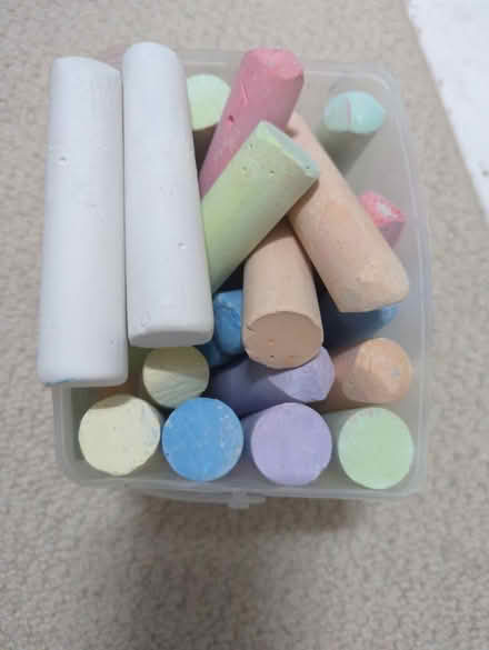 Photo of free Box of pavement chalks (Raynes Park SW20) #1