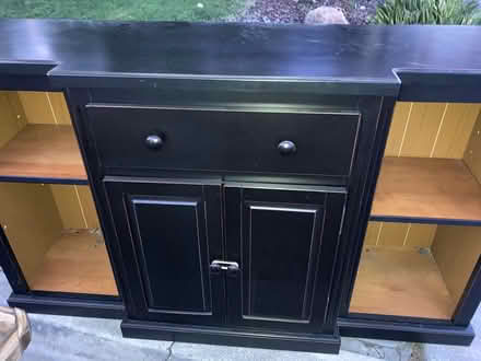 Photo of free Curb alert Rwc cupboard & barstool (Redwood City Carmel Hills) #1