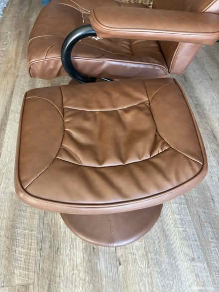 Photo of free Comfy recliner and foot rest (Pacifica) #2
