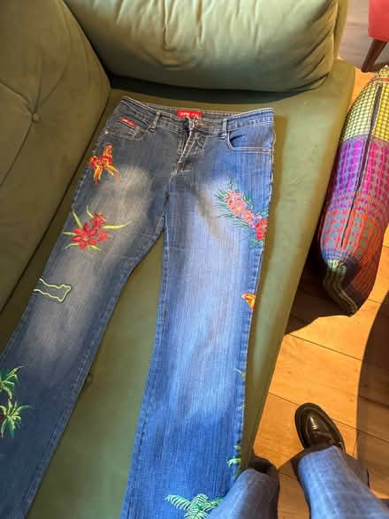 Photo of free Woman’s embroidered jeans XL (Hampstead, mw3) #1