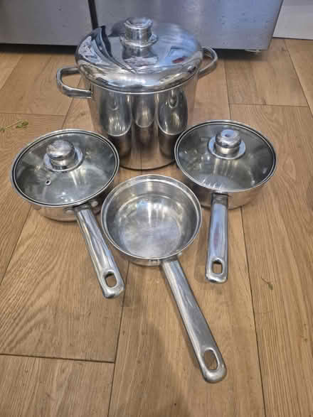 Photo of free Steel Saucepans (Bath, BA1) #1