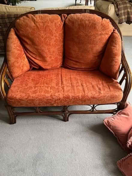 Photo of free 2 seater wicker sofa (Henley-on-Thames RG9) #1