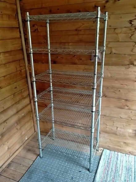 Photo of free Metal shelving unit (Stamford Hill N15) #1